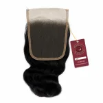 Remy Indian Wavy 5x5 Transparent Lace Human Hair Closure