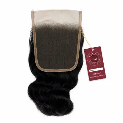Remy Indian Wavy 5x5 Transparent Lace Human Hair Closure