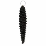 A ring of Deep Wave Feather Crochet Human Hair