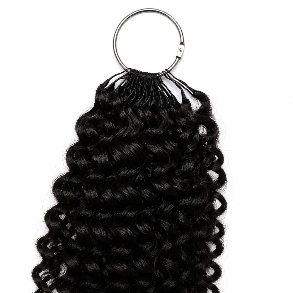 A ring of Kinky Curly Feather Crochet Hair A ring of Kinky Curly Feather Crochet Hair