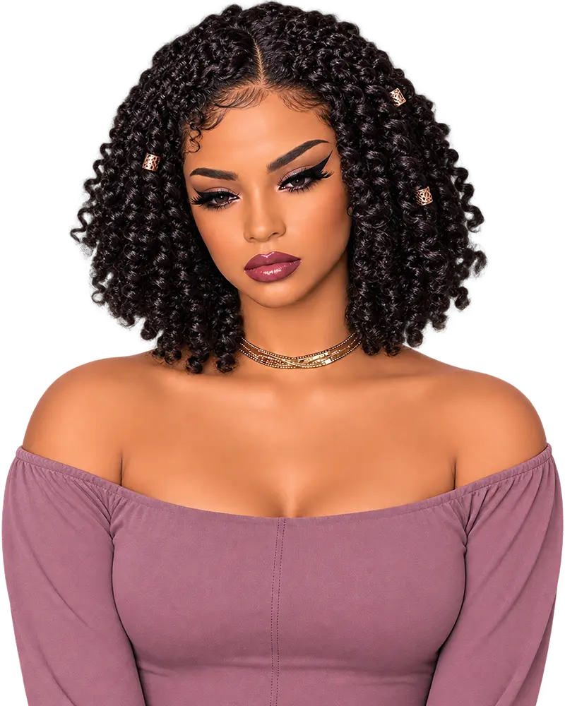 African American woman wearing an Alopecia wig in Oakland, CA at Miracles Hair Studio