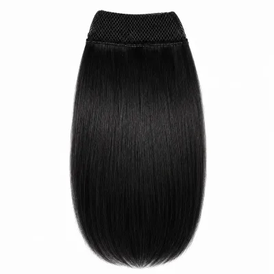 Natural Black Human Hair Ponytail Extensions