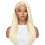 HD Lace Platinum Blonde Silky Straight Human Hair Wig | Miracles Hair Studio Oakland