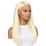 HD Lace Platinum Blonde Silky Straight Human Hair Wig | Miracles Hair Studio Oakland
