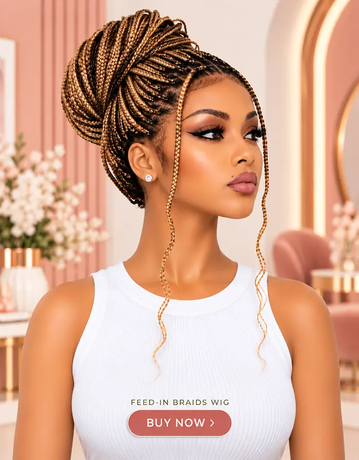 Feed-In Braids Wig at Miracles Hair Studio Oakland